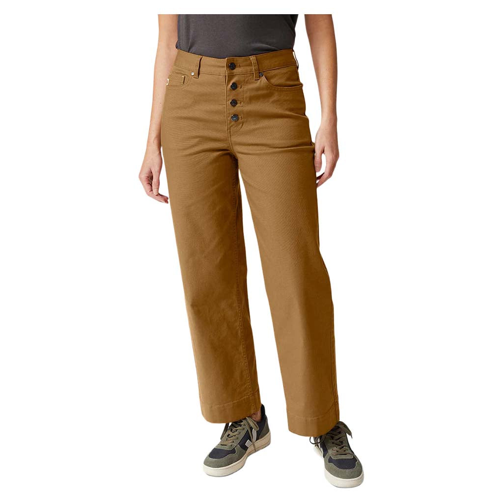 Women's Rivet Wide Leg Canvas Pant