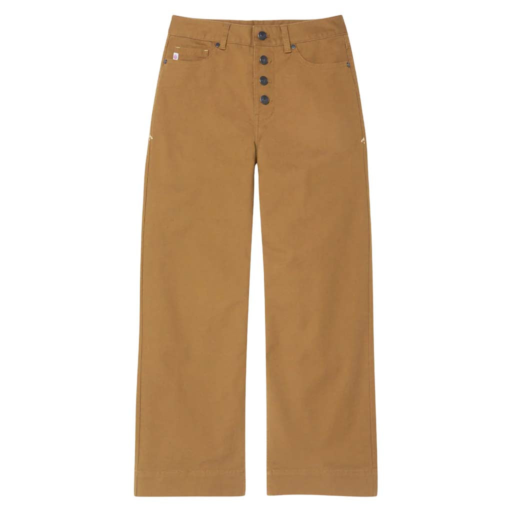 Women's Rivet Wide Leg Canvas Pant