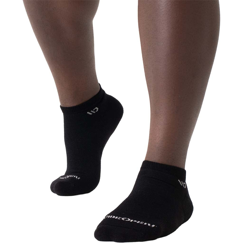 Men's Solid Midweight Cushion No Show Sock
