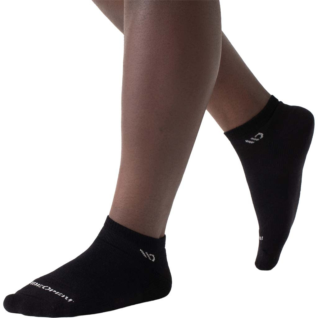 Men's Solid Midweight Cushion No Show Sock