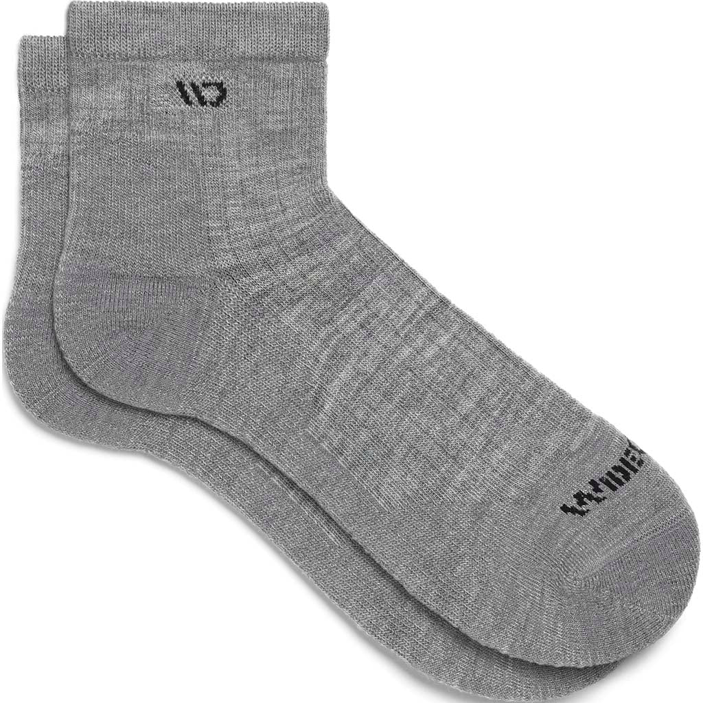 Men's Solid Midweight Quarter Sock
