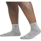 Men's Solid Midweight Quarter Sock