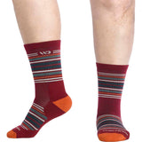 Men's Multi Stripe Midweight Micro Crew Sock