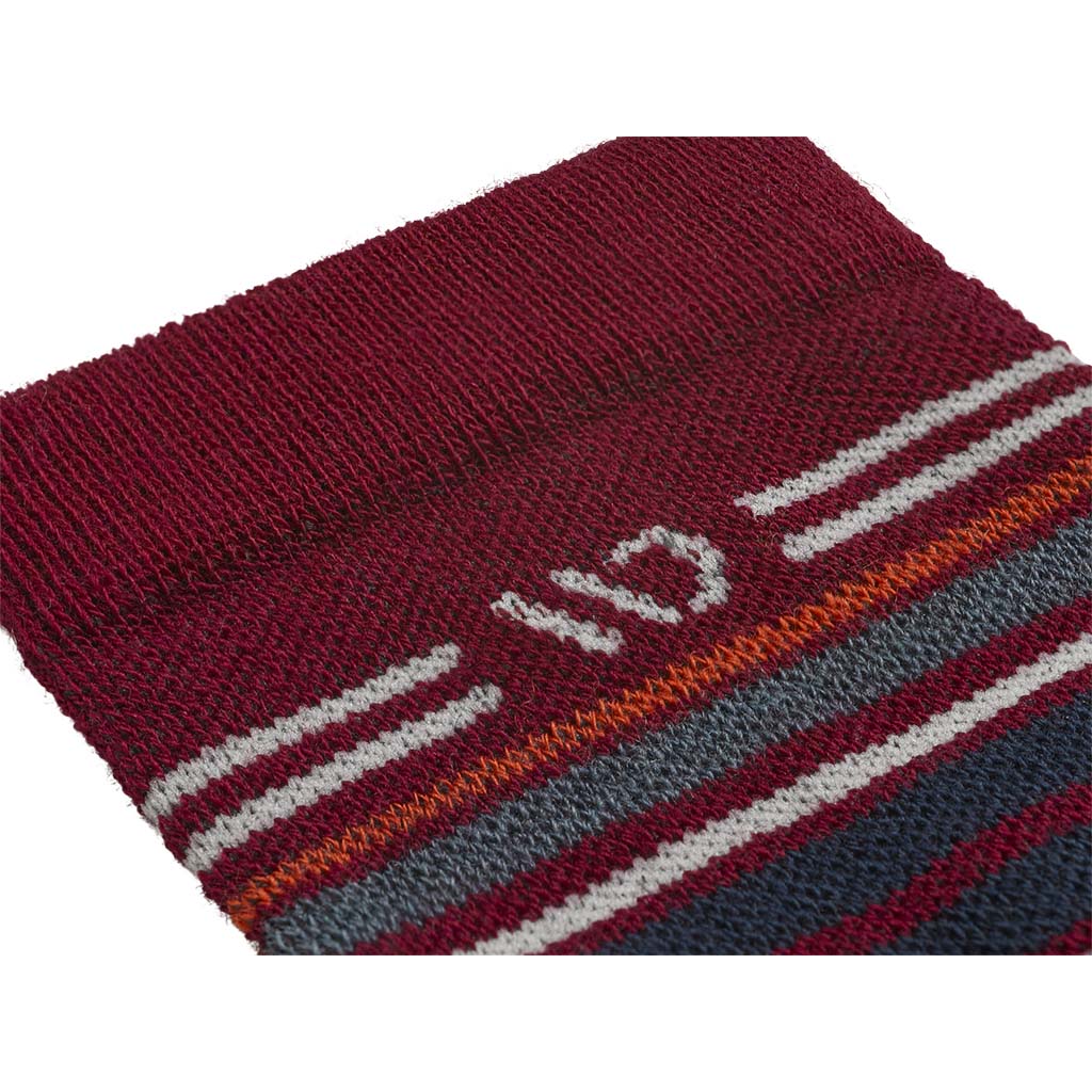 Men's Multi Stripe Midweight Micro Crew Sock