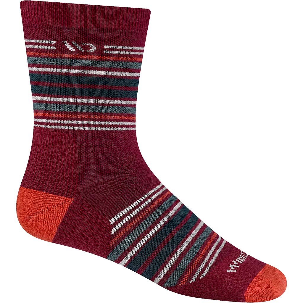 Men's Multi Stripe Midweight Micro Crew Sock
