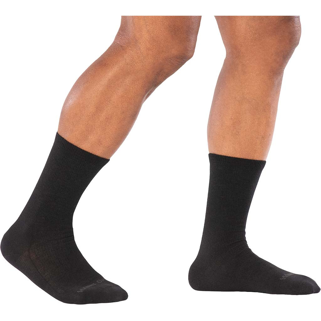 Men's Solid Lightweight Crew Socks