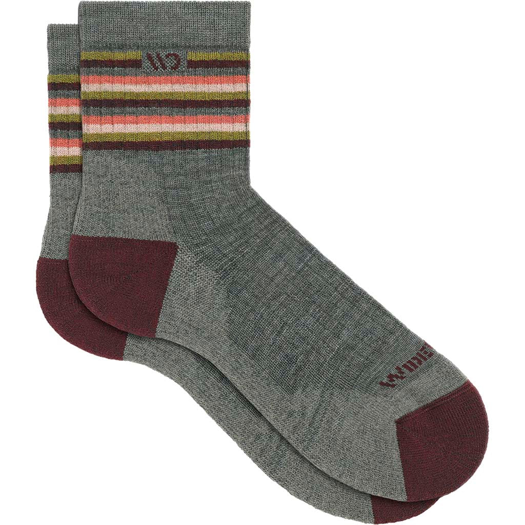 Women's Multi Stripe Cushioned Micro Crew Socks