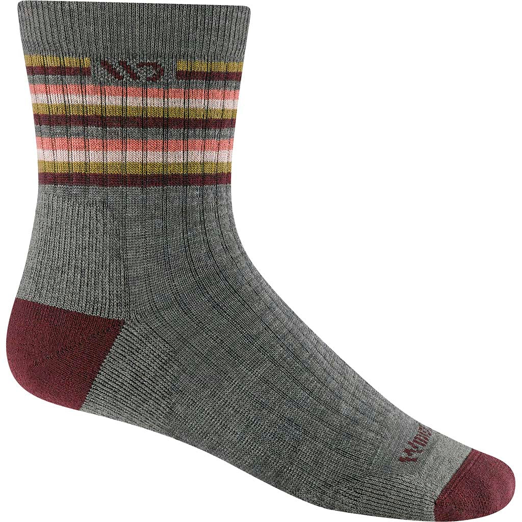 Women's Multi Stripe Cushioned Micro Crew Socks