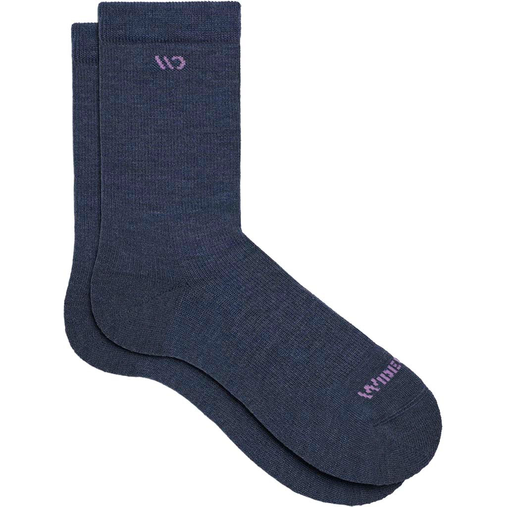 Women's Solid Cushioned Crew Socks