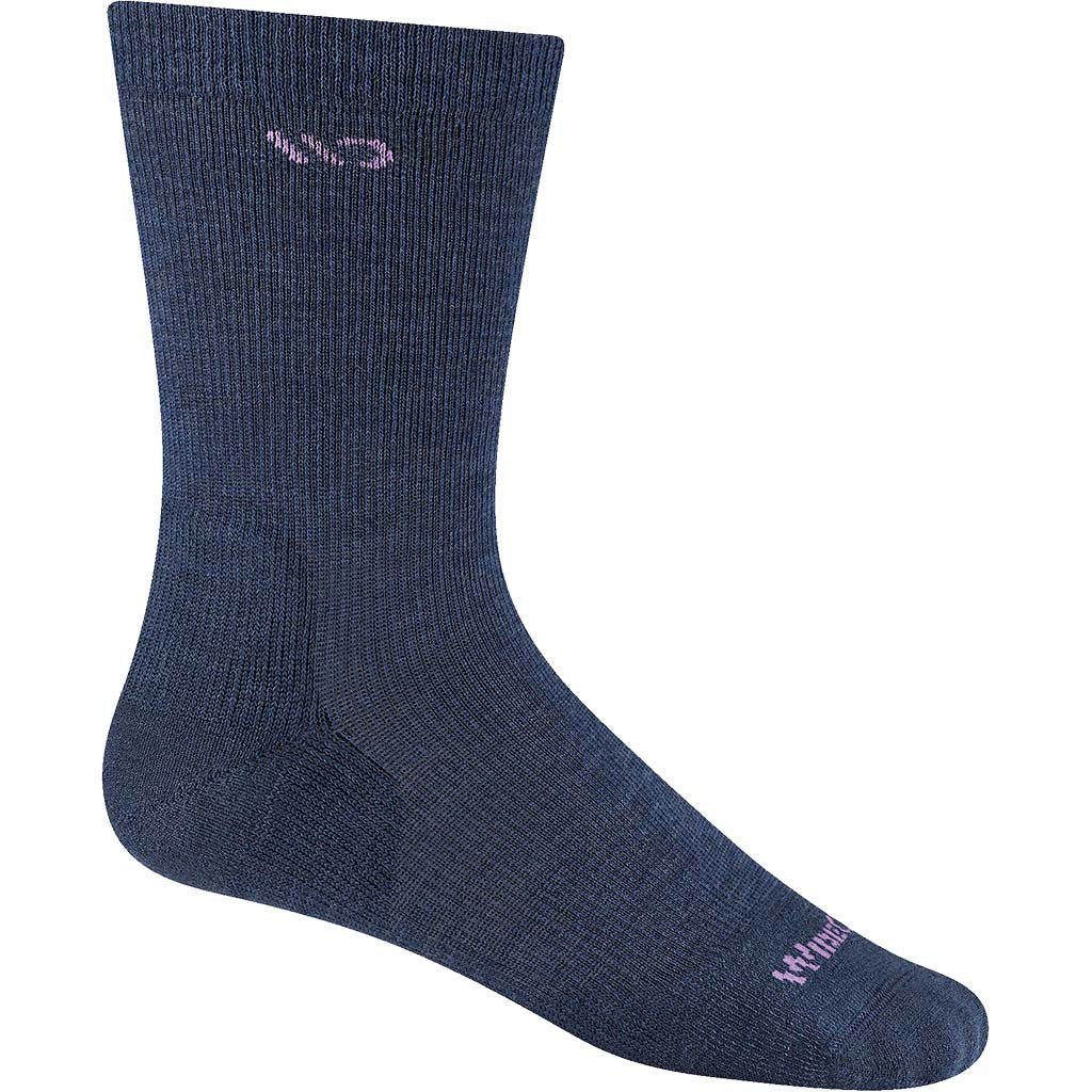 Women's Solid Cushioned Crew Socks