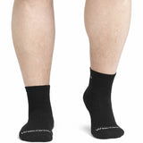 Men's Solid Midweight Quarter Sock