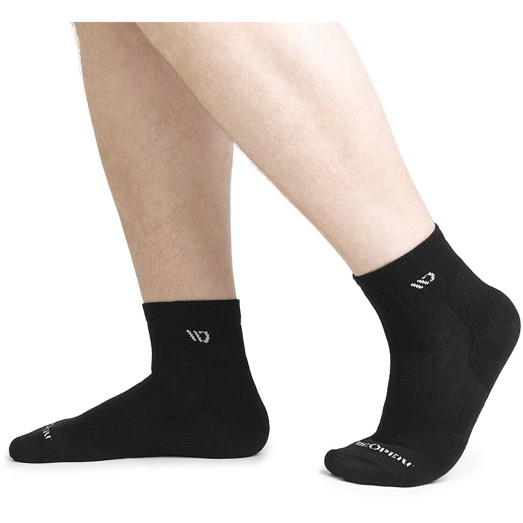 Men's Solid Midweight Quarter Sock