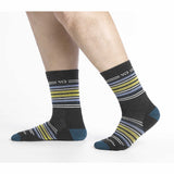 Men's Multi Stripe Midweight Micro Crew Sock