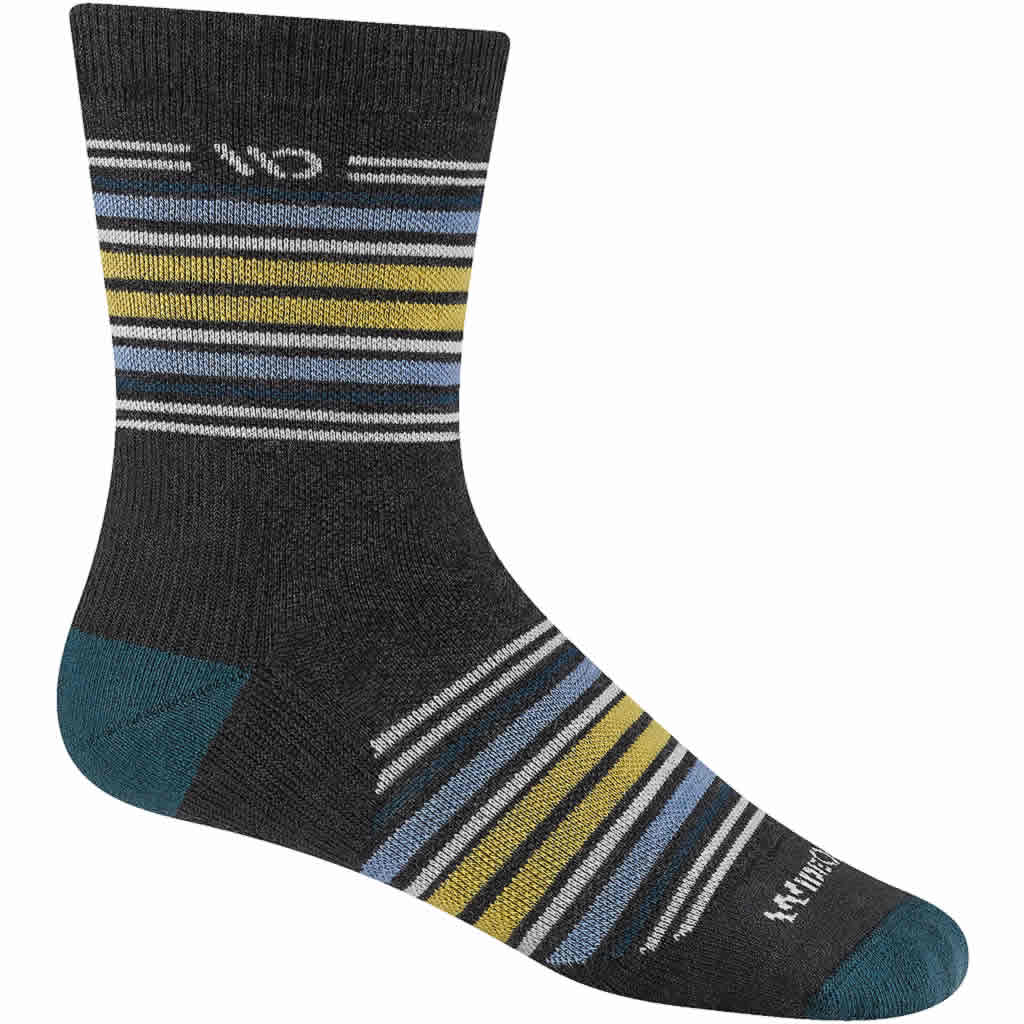 Men's Multi Stripe Midweight Micro Crew Sock