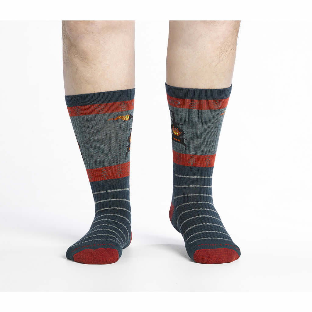 Men's Stoked Midweight Crew Sock Wide Open