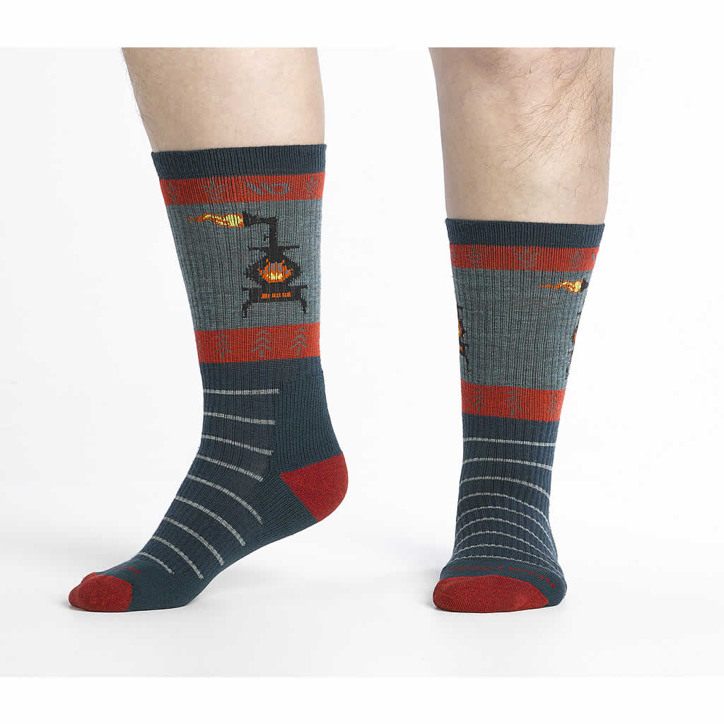 Men's Stoked Midweight Crew Sock Wide Open