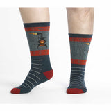Men's Stoked Midweight Crew Sock Wide Open