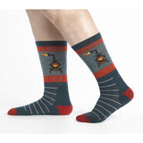 Men's Stoked Midweight Crew Sock Wide Open