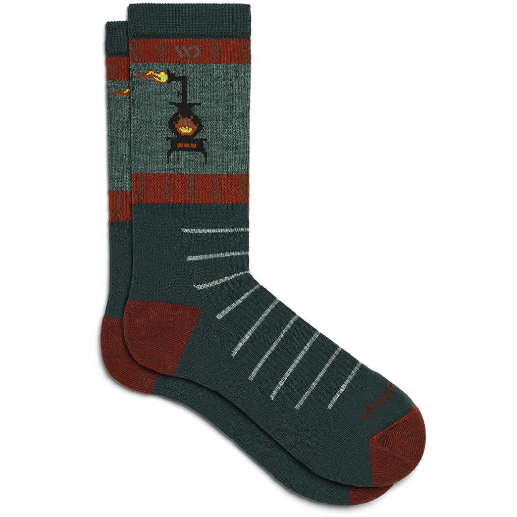 Men's Stoked Midweight Crew Sock Wide Open